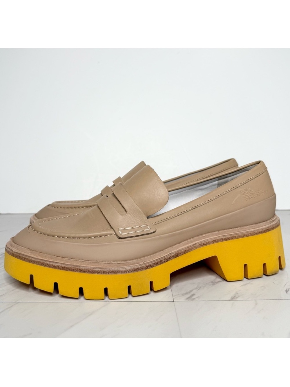 Oncept Seoul Oak Citrus Orange Lug Sole Loafer 8 1/2